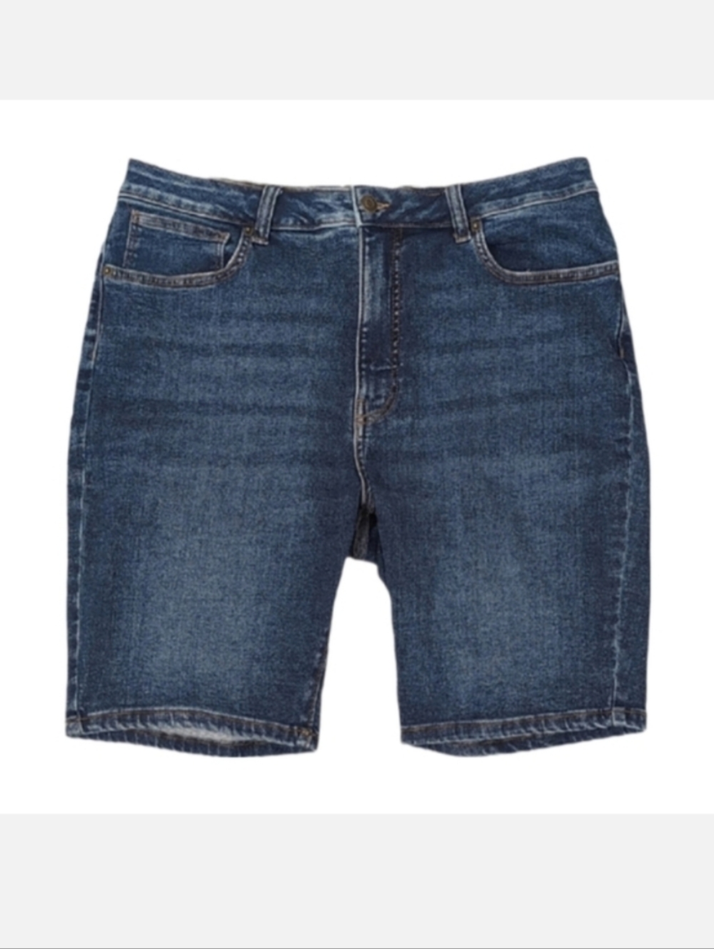 Iyla Denim Bermuda Shorts Womens Size 14 Classic Blue Jean Stretch